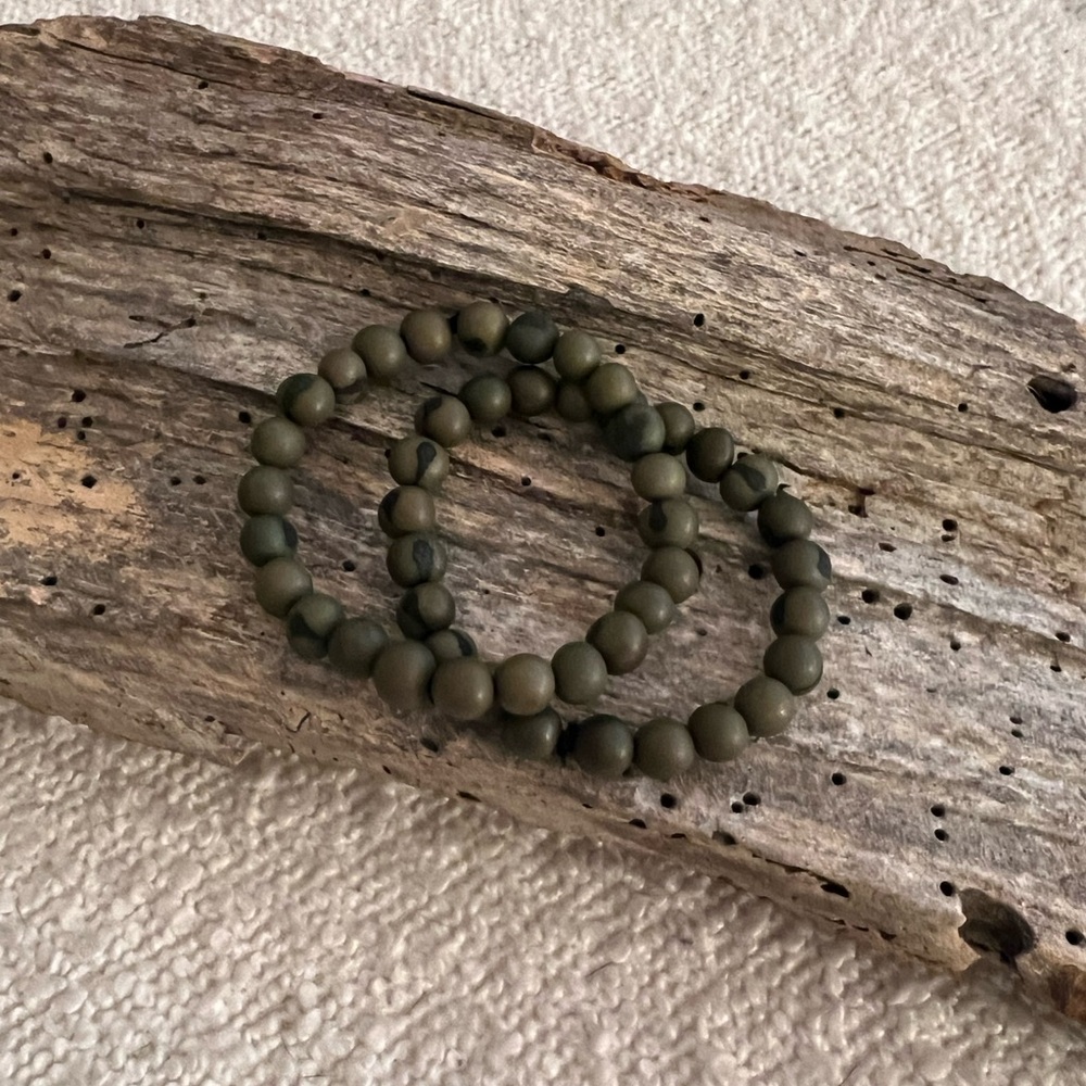 Açaí Beaded Elastic Bracelet